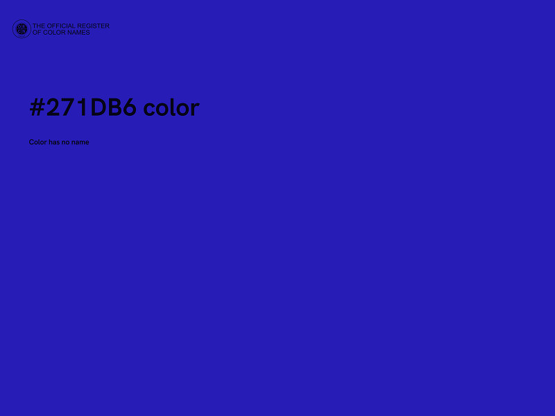 #271DB6 color image
