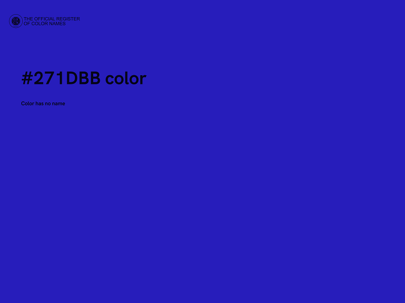 #271DBB color image