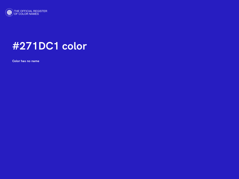 #271DC1 color image