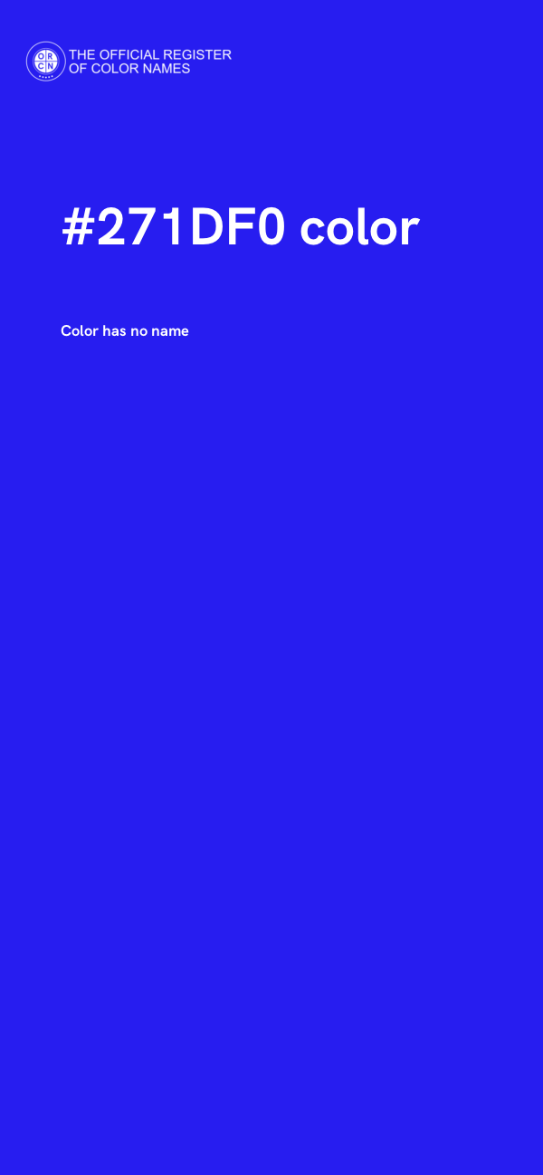 #271DF0 color image