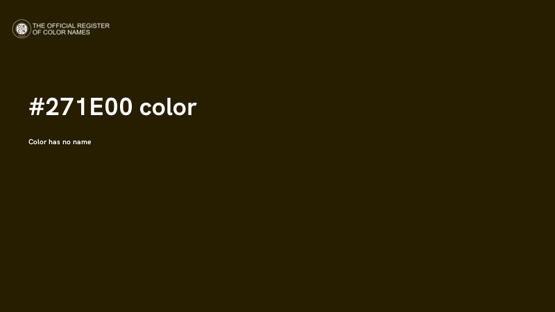 #271E00 color image