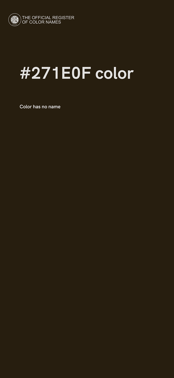 #271E0F color image