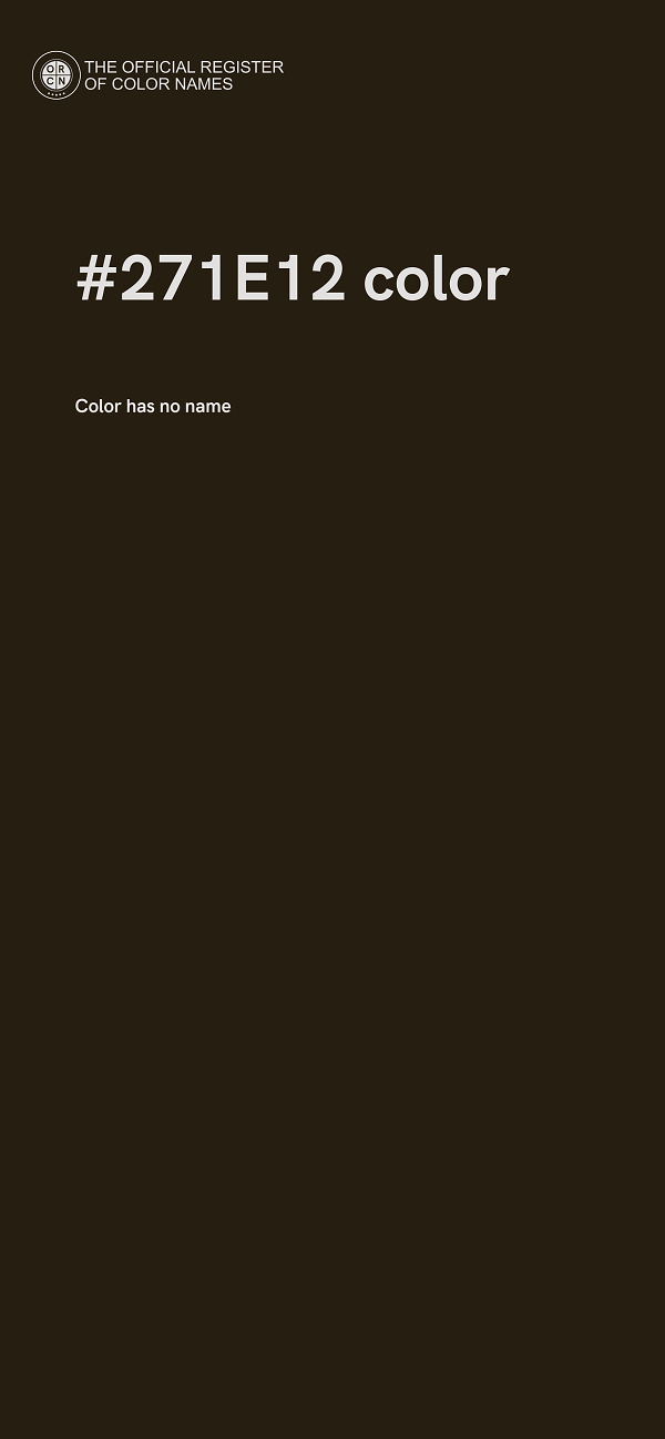 #271E12 color image