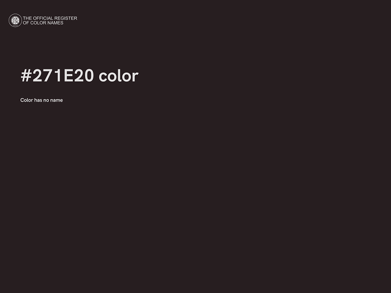 #271E20 color image