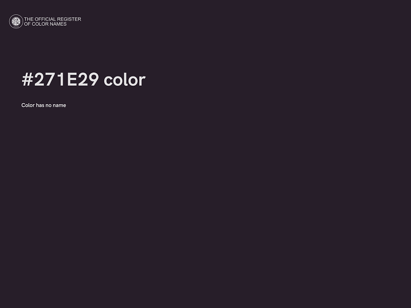 #271E29 color image