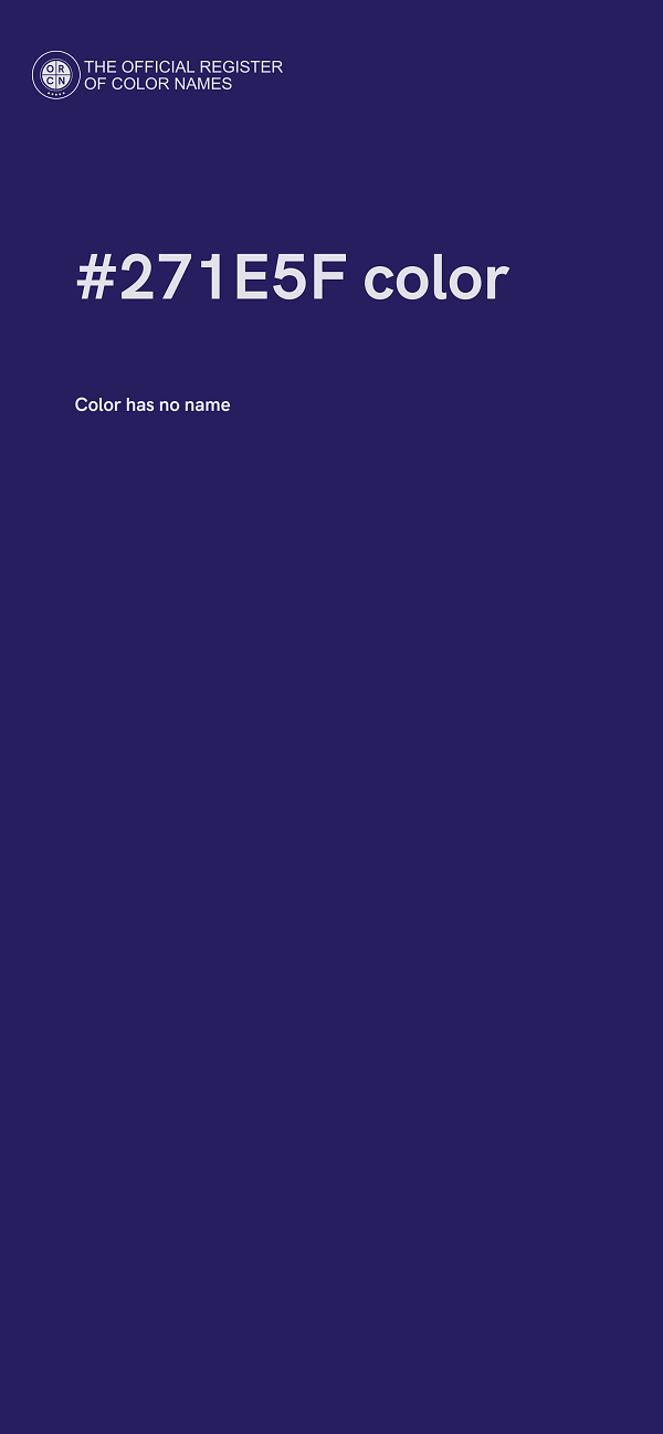 #271E5F color image