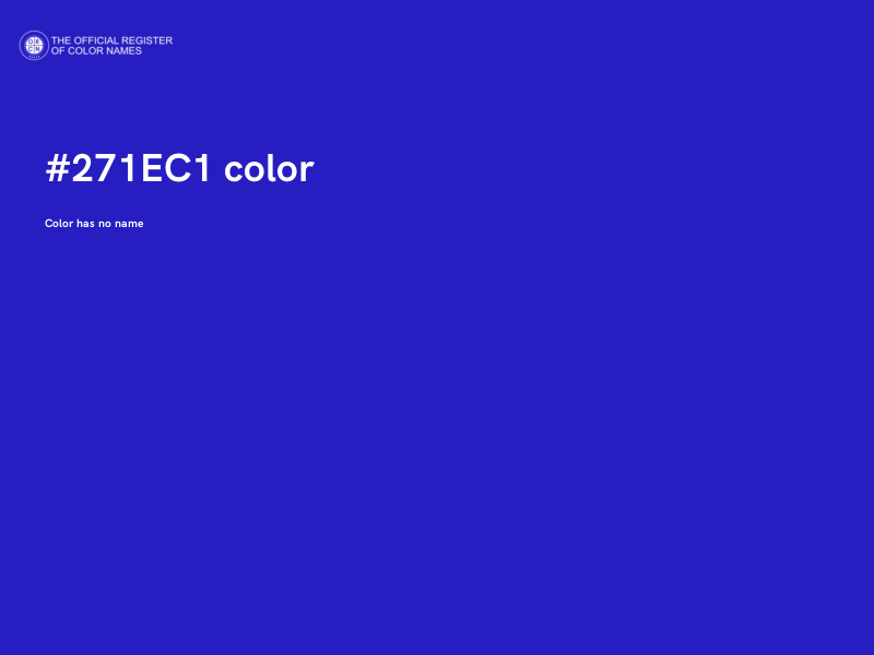 #271EC1 color image
