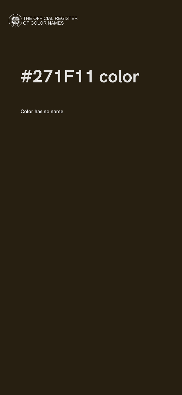 #271F11 color image
