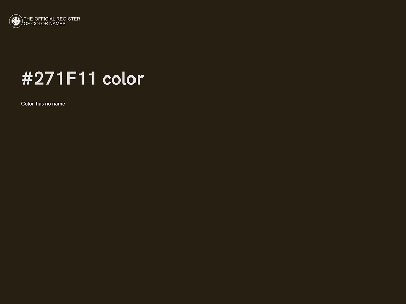 #271F11 color image