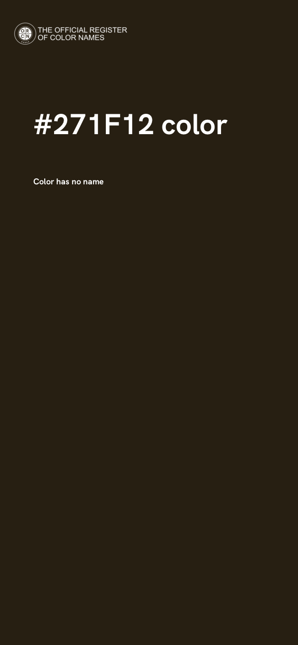 #271F12 color image