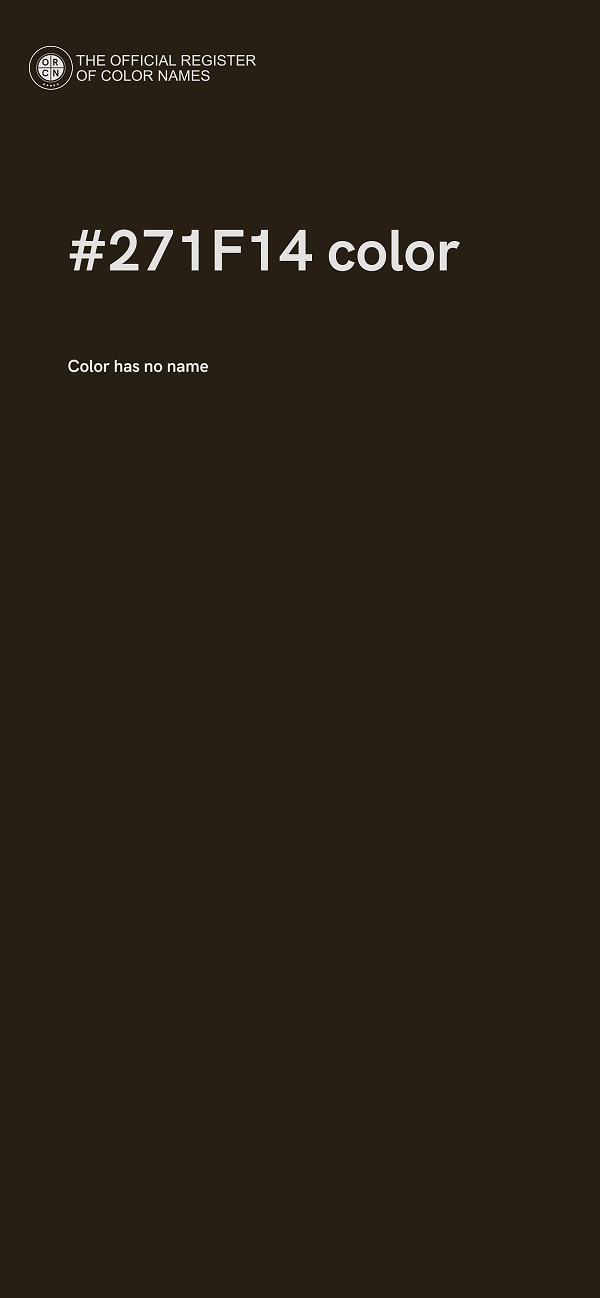 #271F14 color image
