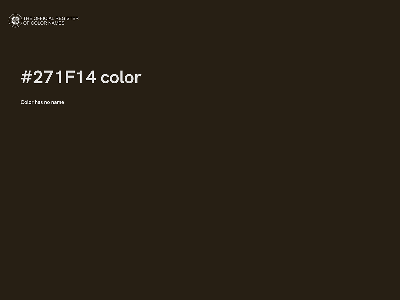 #271F14 color image