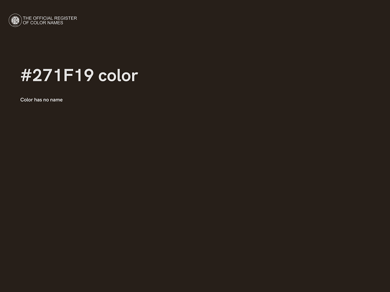 #271F19 color image