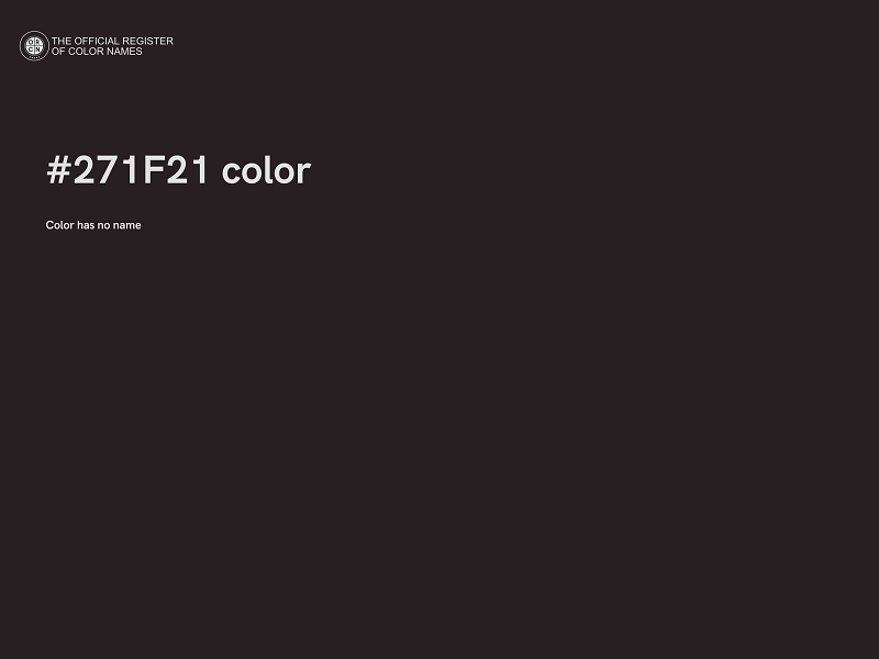 #271F21 color image