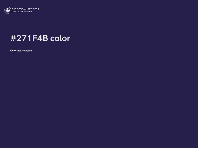 #271F4B color image