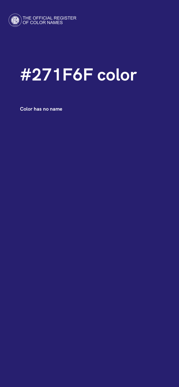#271F6F color image