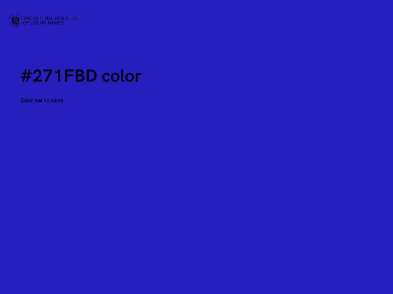 #271FBD color image