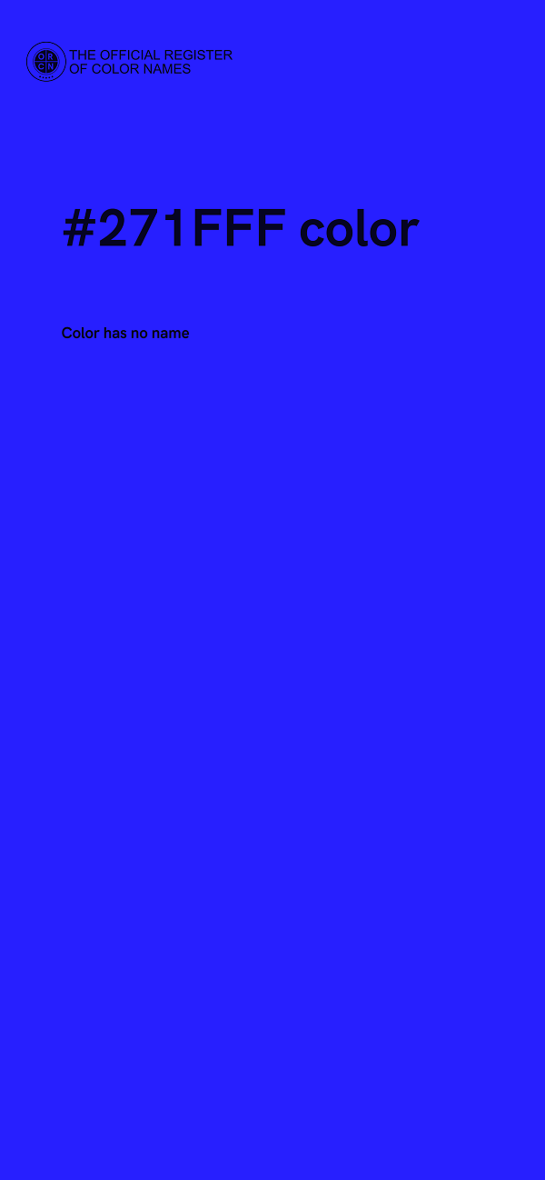 #271FFF color image