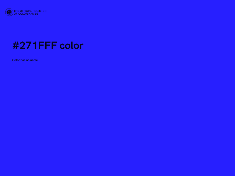 #271FFF color image