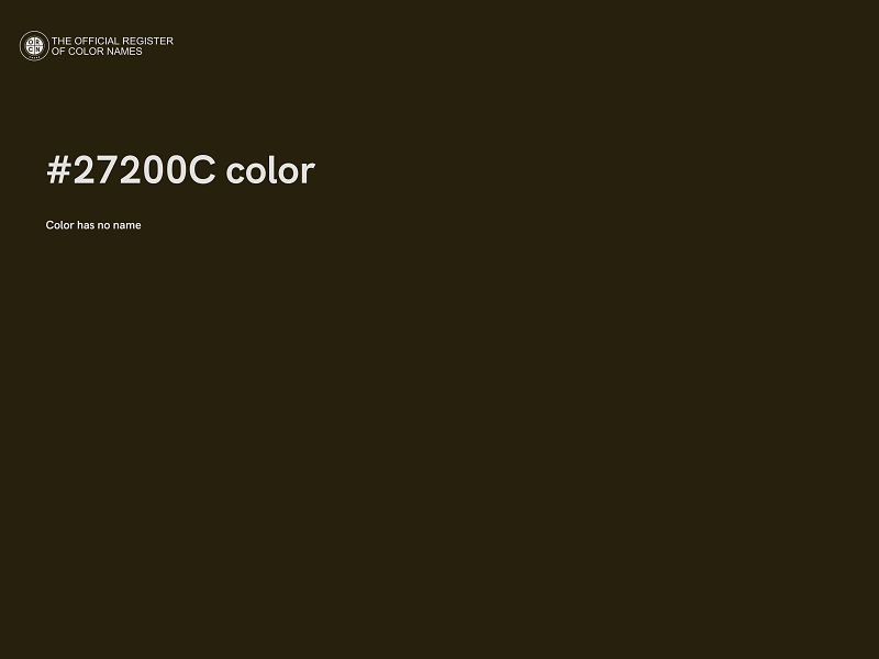 #27200C color image
