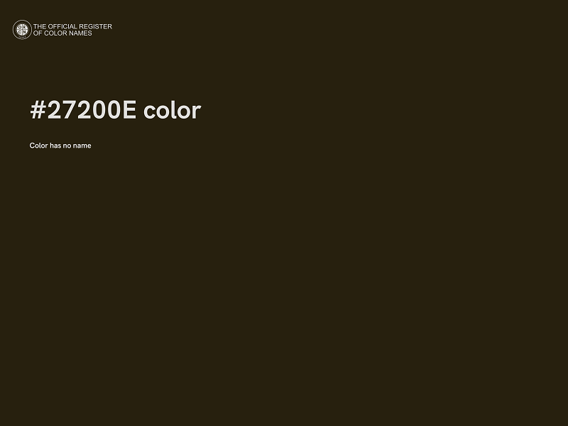 #27200E color image