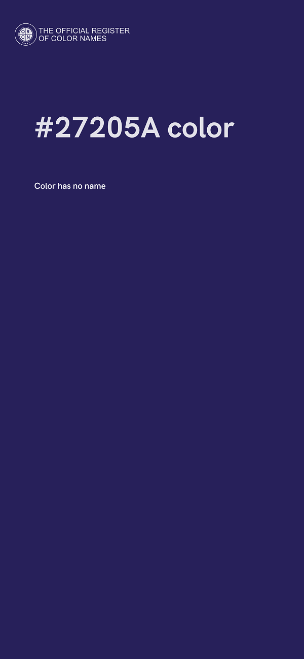 #27205A color image