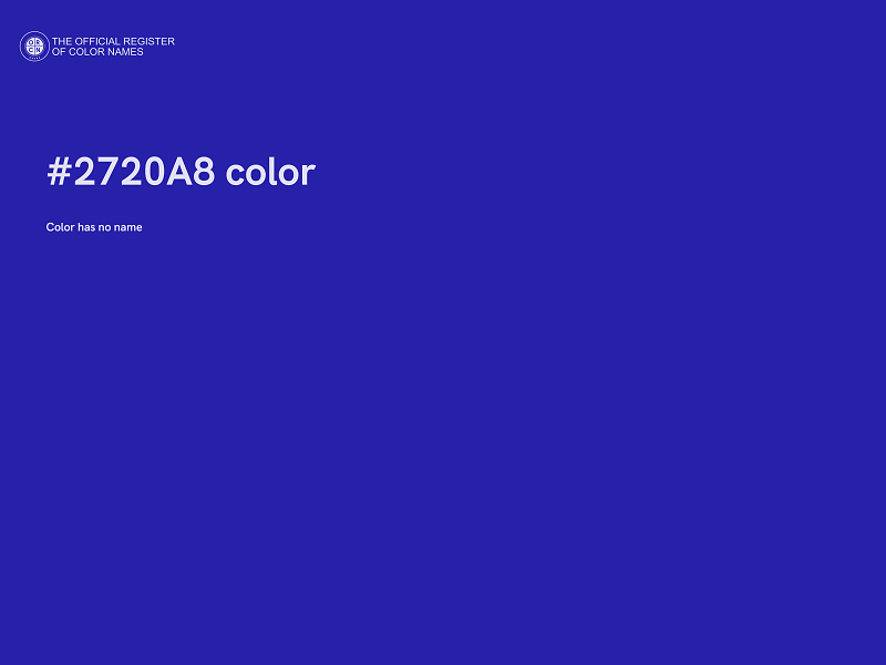 #2720A8 color image