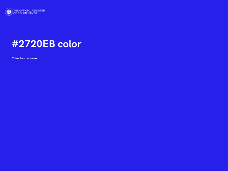 #2720EB color image