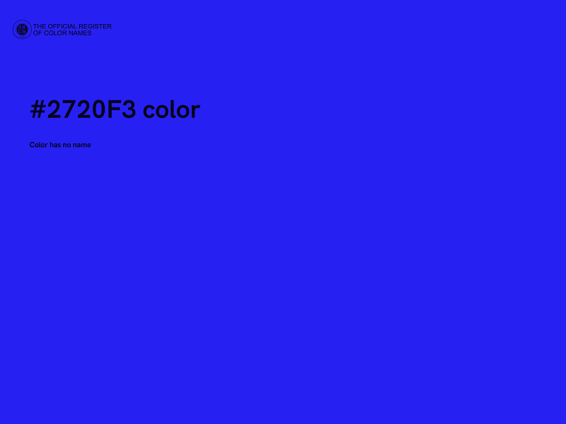 #2720F3 color image