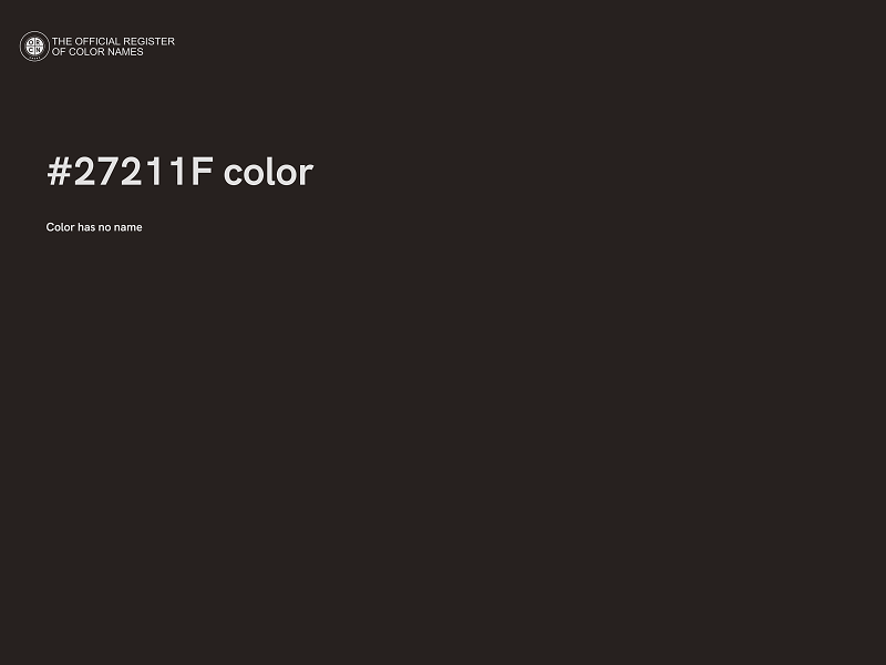 #27211F color image