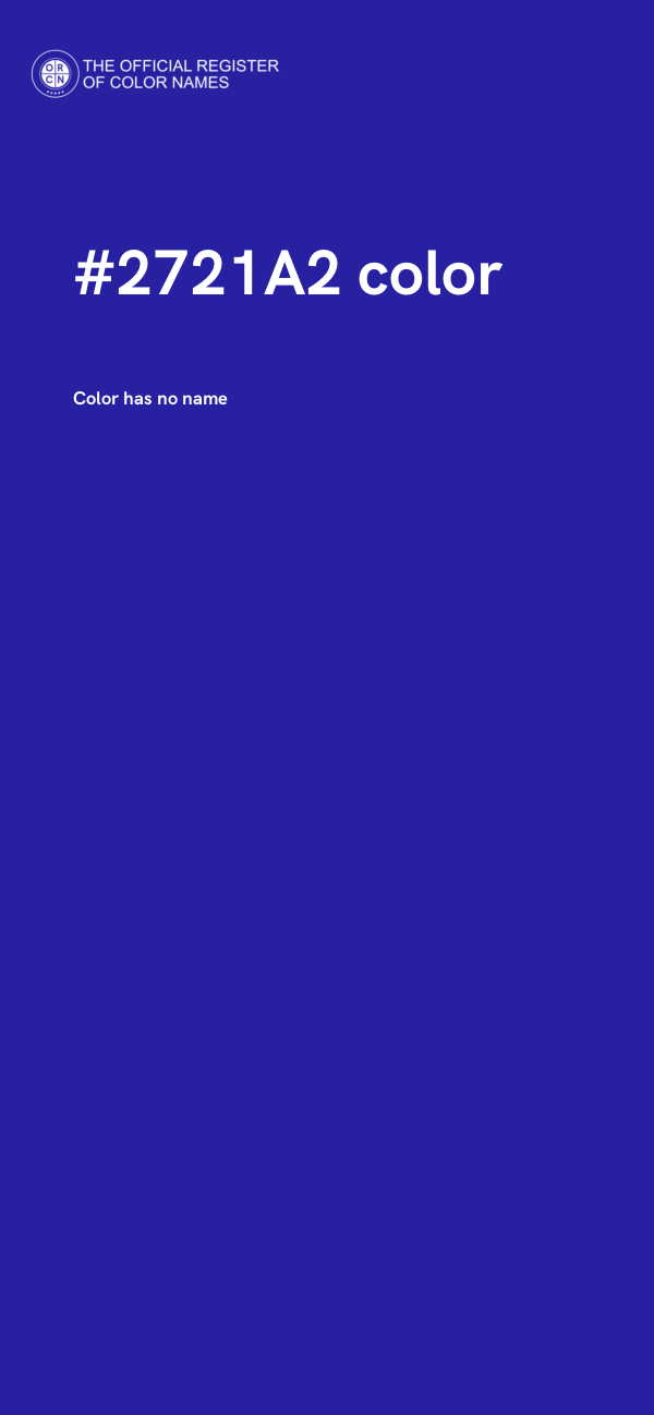 #2721A2 color image