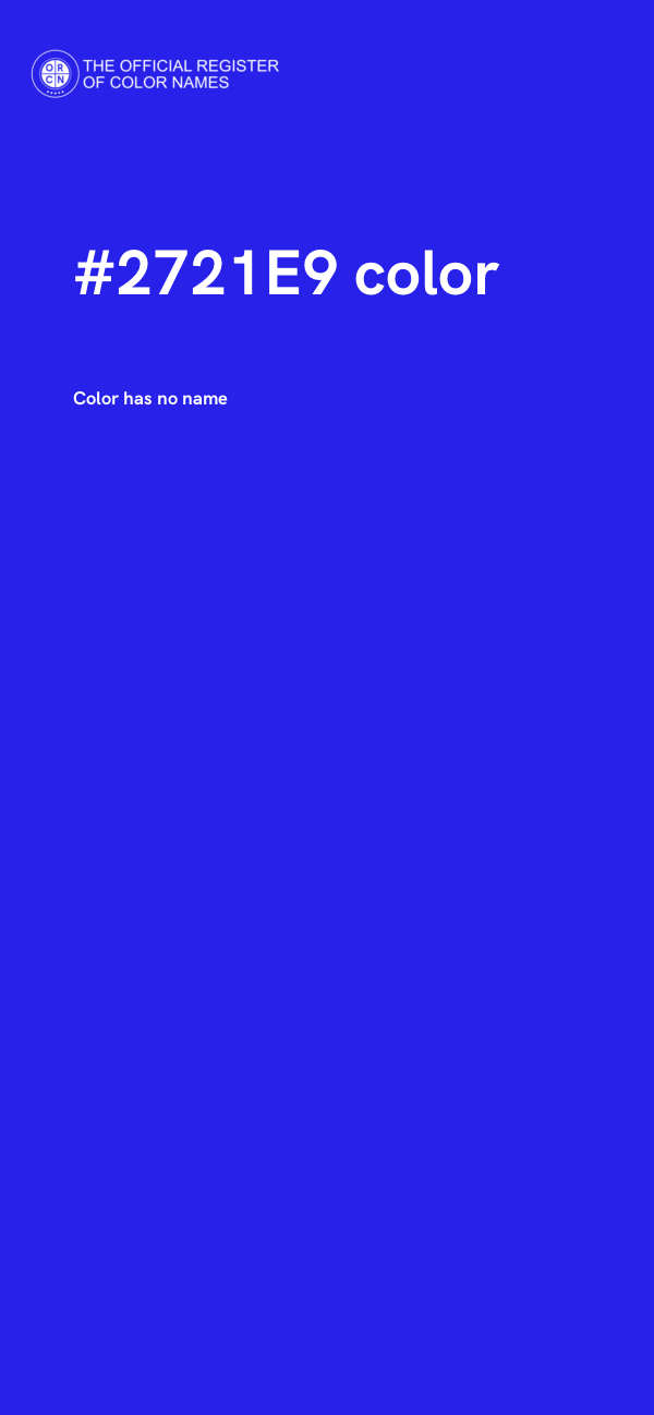 #2721E9 color image