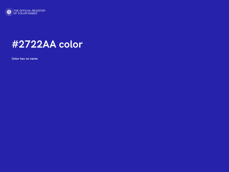 #2722AA color image