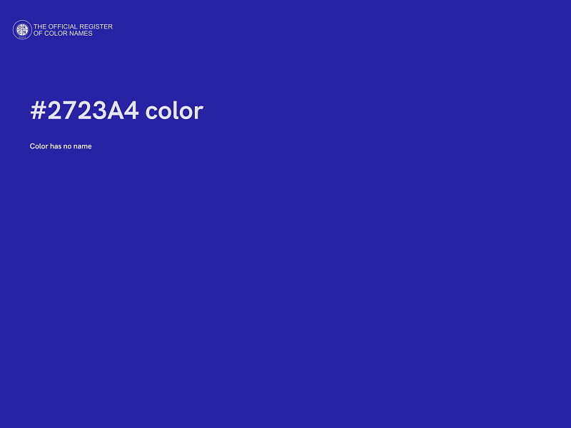 #2723A4 color image
