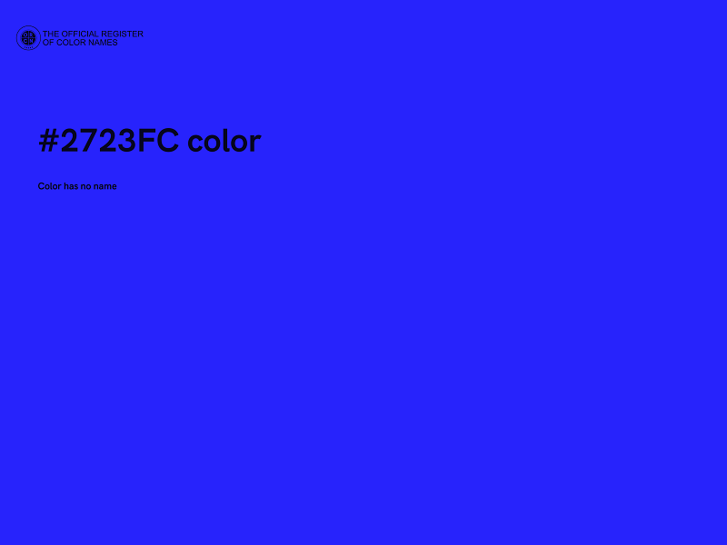 #2723FC color image