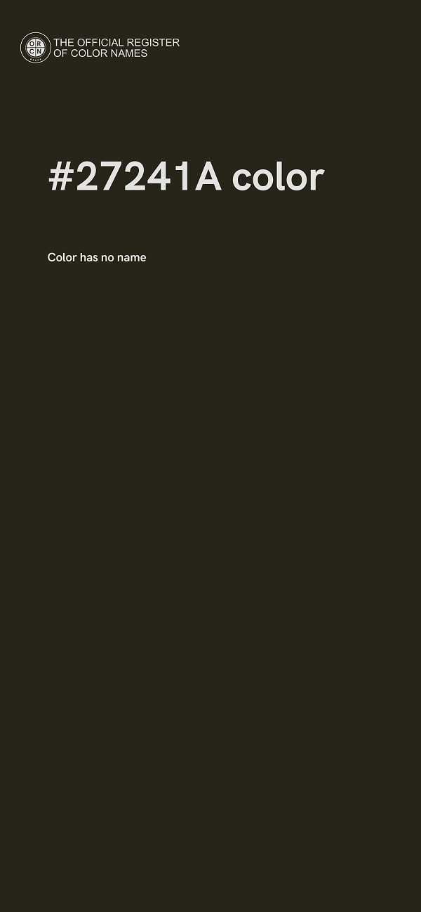 #27241A color image