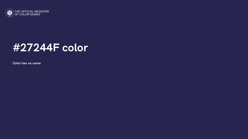 #27244F color image