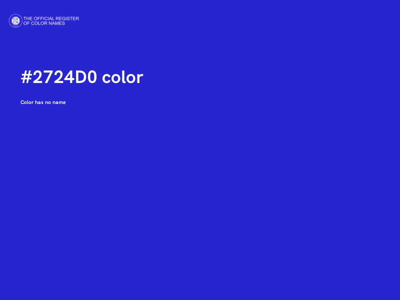 #2724D0 color image
