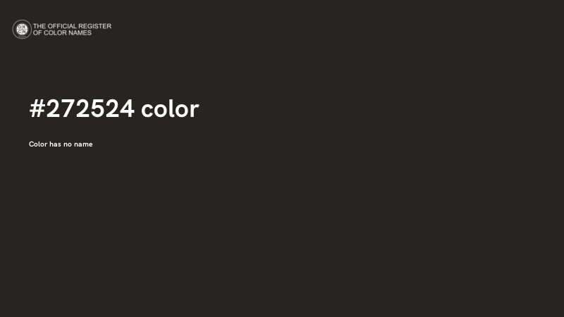 #272524 color image