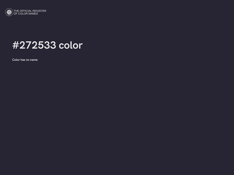 #272533 color image