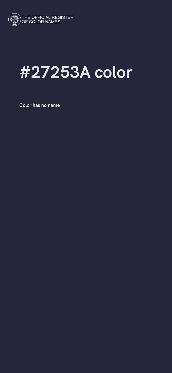 #27253A color image