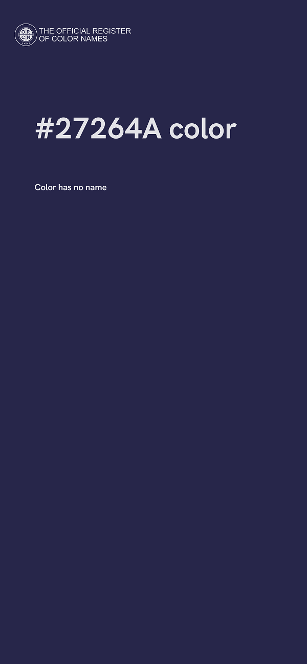 #27264A color image