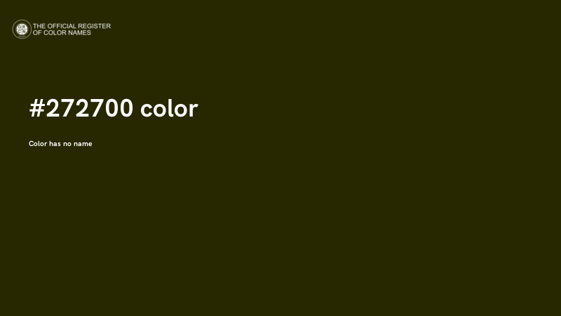 #272700 color image