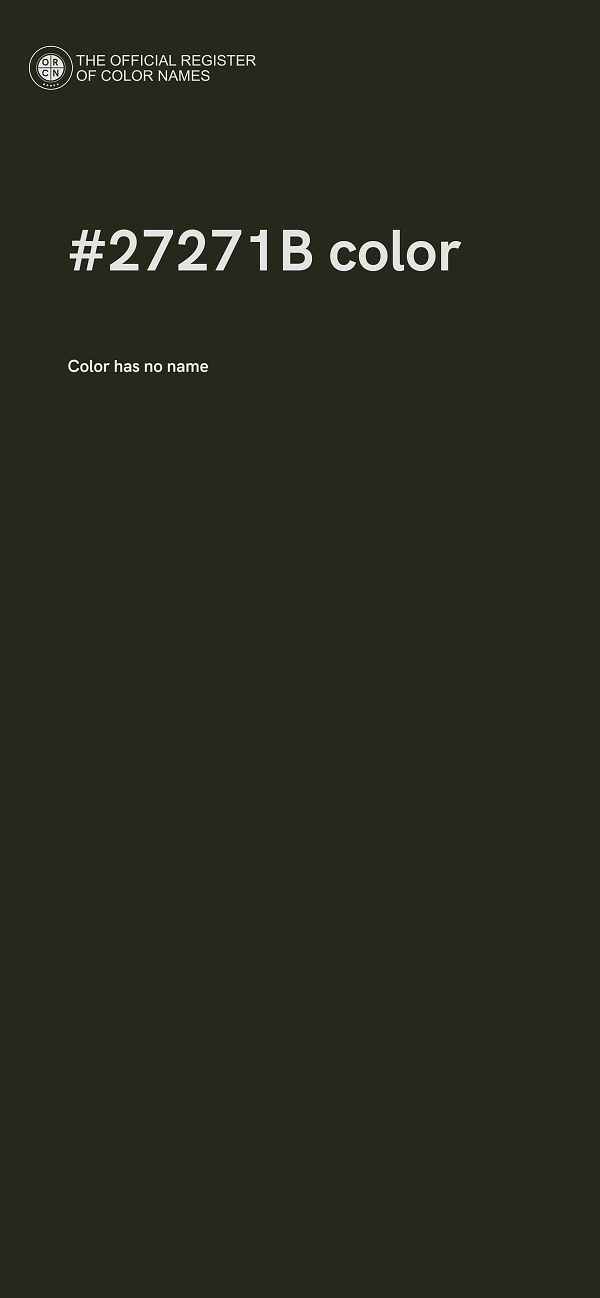 #27271B color image