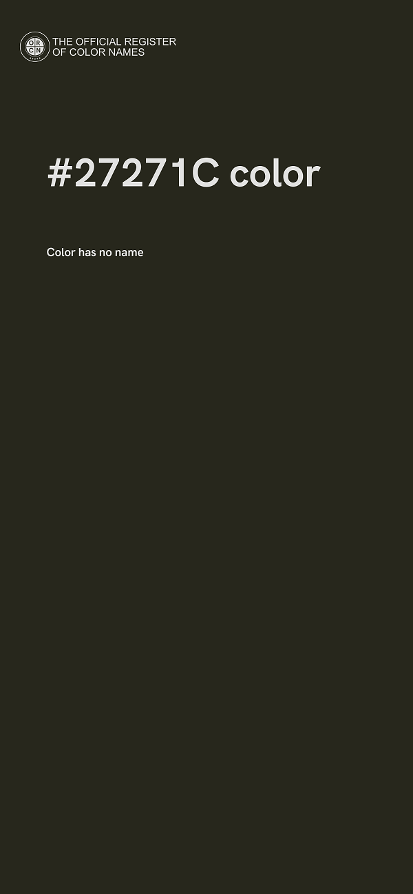 #27271C color image