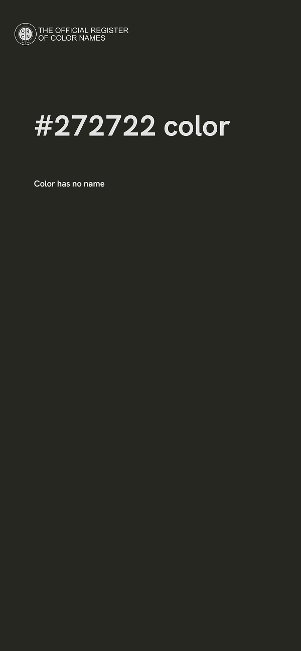 #272722 color image