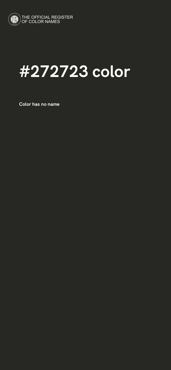 #272723 color image