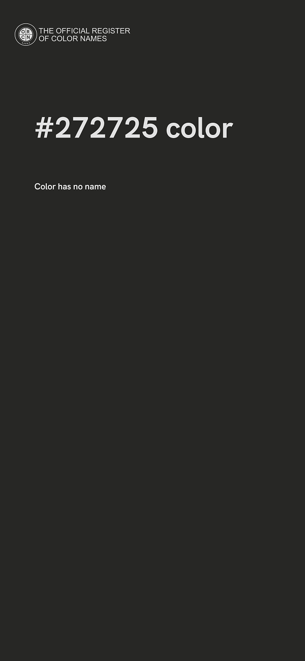 #272725 color image
