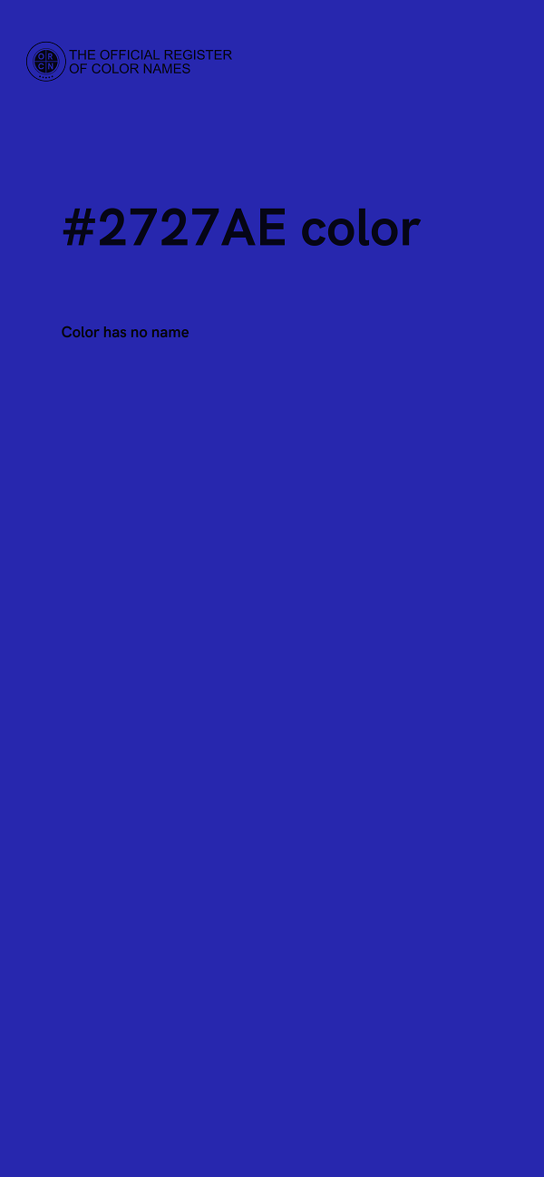 #2727AE color image