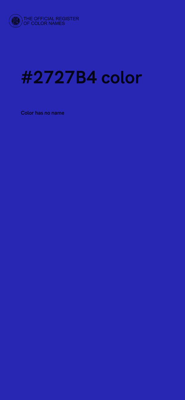 #2727B4 color image